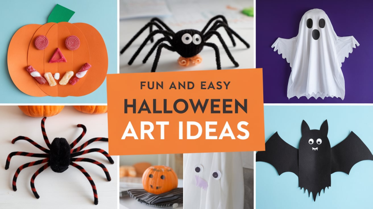 24 Fun and Easy DIY Halloween Art Ideas