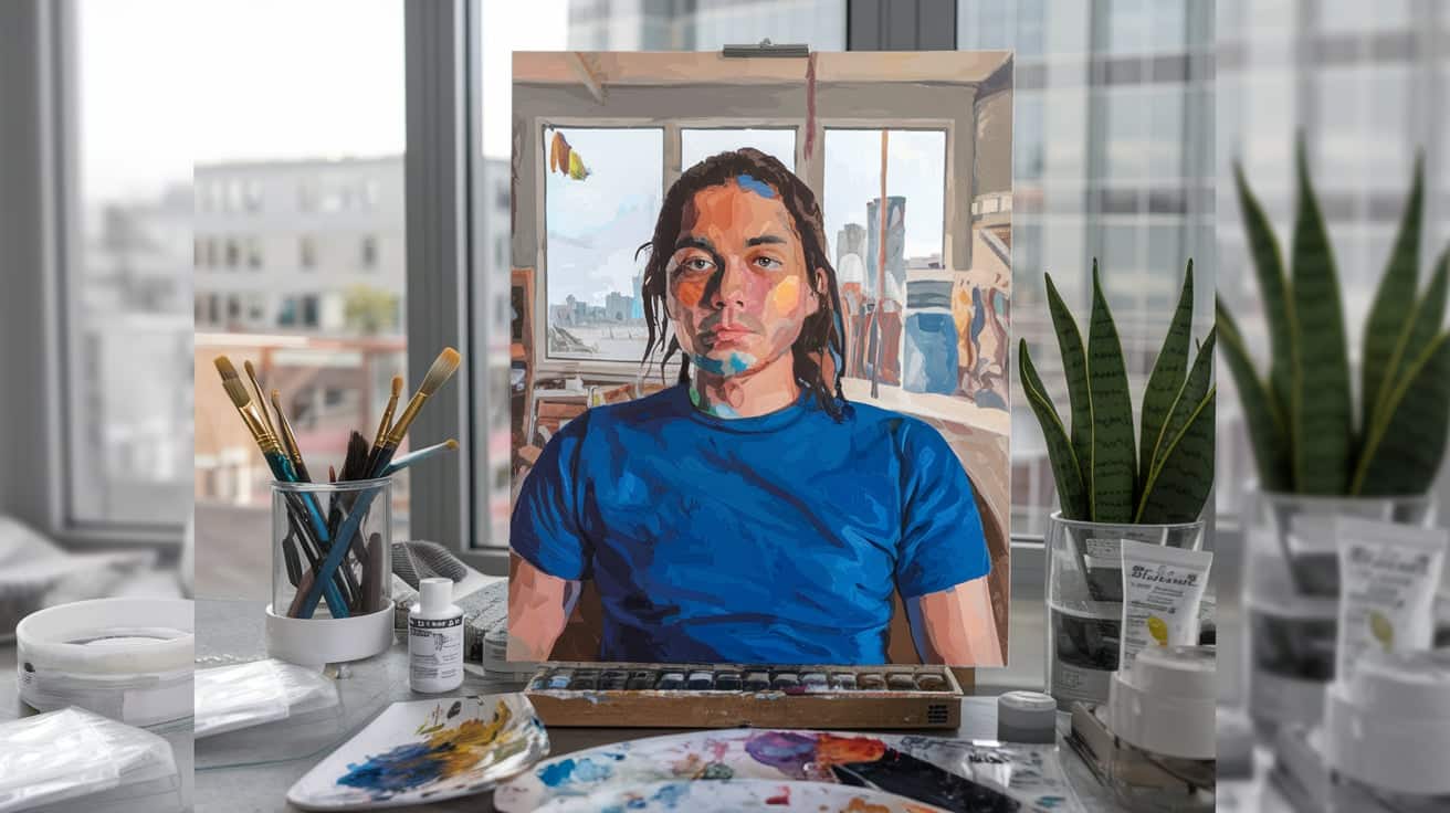 A Self-Portrait in a Unique Style