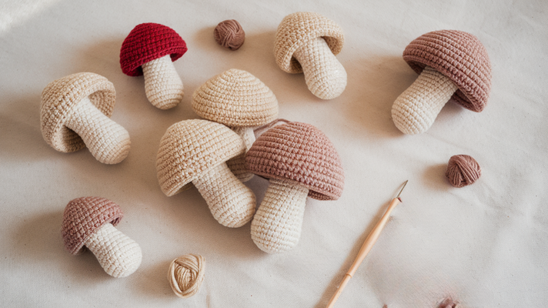 DIY Crochet Flat Mushroom – Quick & Easy