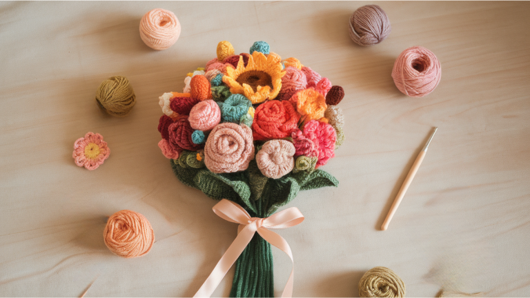 Easy & Advanced Crochet Flower Bouquet Patterns