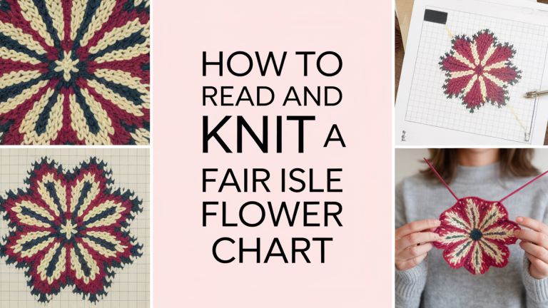 How to Read and Knit a Fair Isle Flower Chart