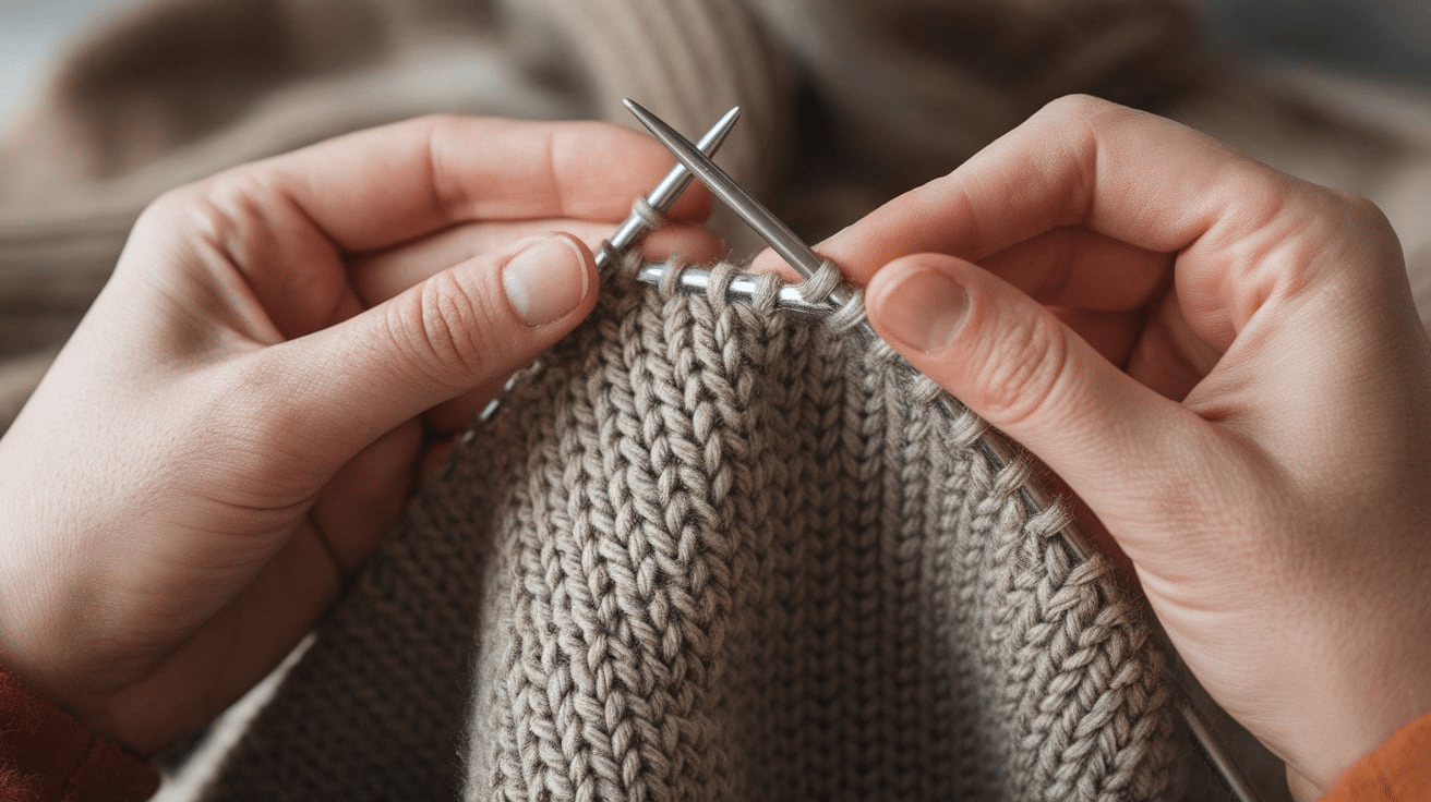 Knitting the heel flap