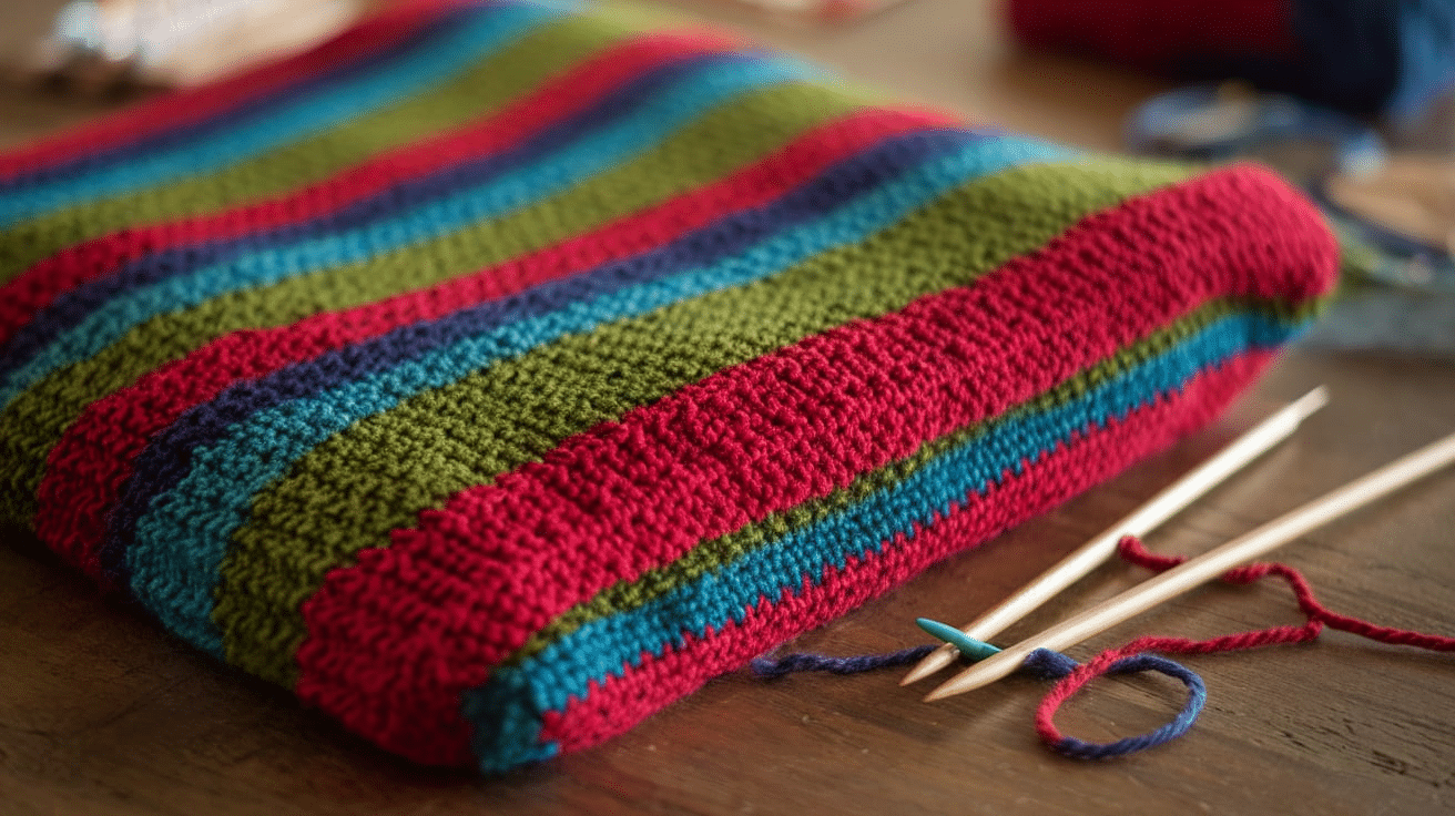 Stripe_Knit_Blanket
