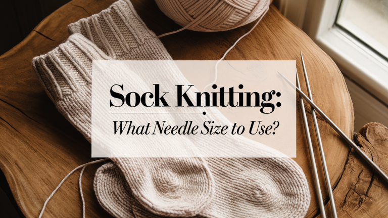 what size knitting needles for socks