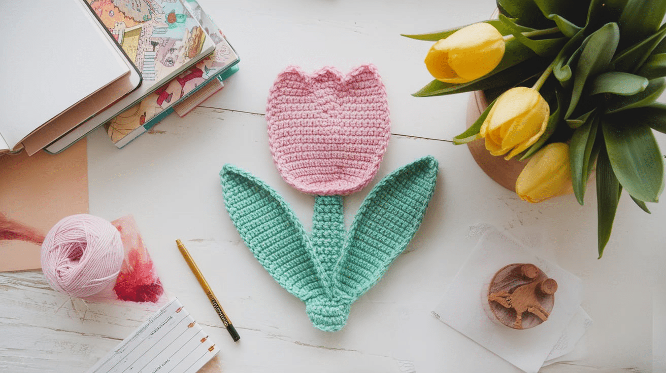 Flat_Crochet_Tulip