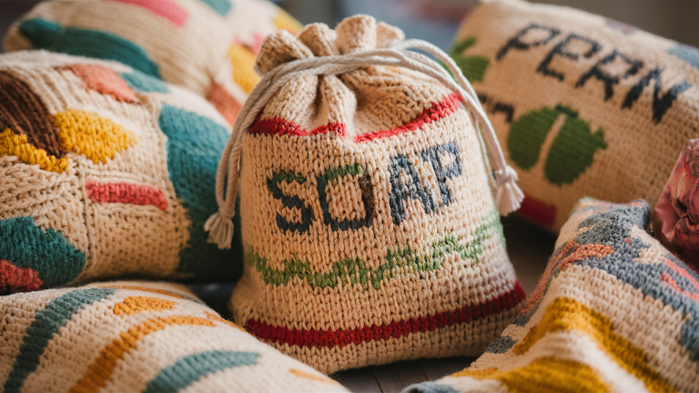 Free and Easy Knitted Soap Sack Pattern