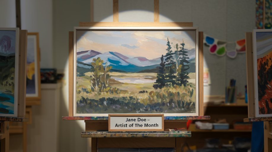 21. "Artist of The Month" Spotlight Area
