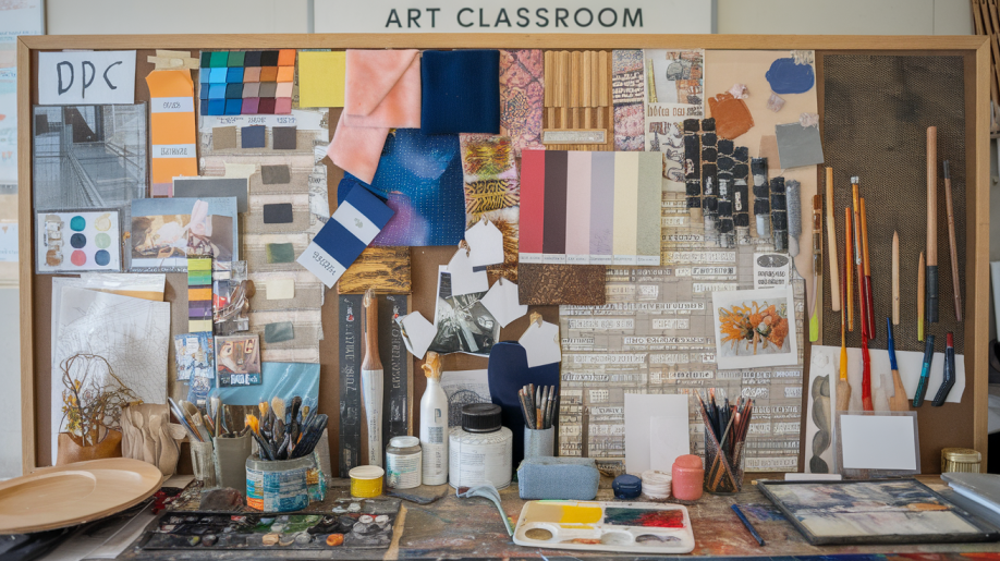 5. Mixed Media Inspiration Board
