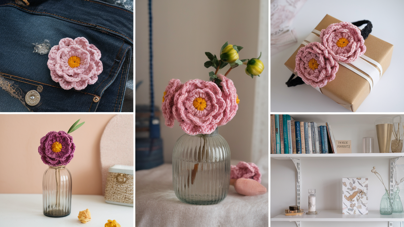 Creative Ways to Use Crochet Dahlias
