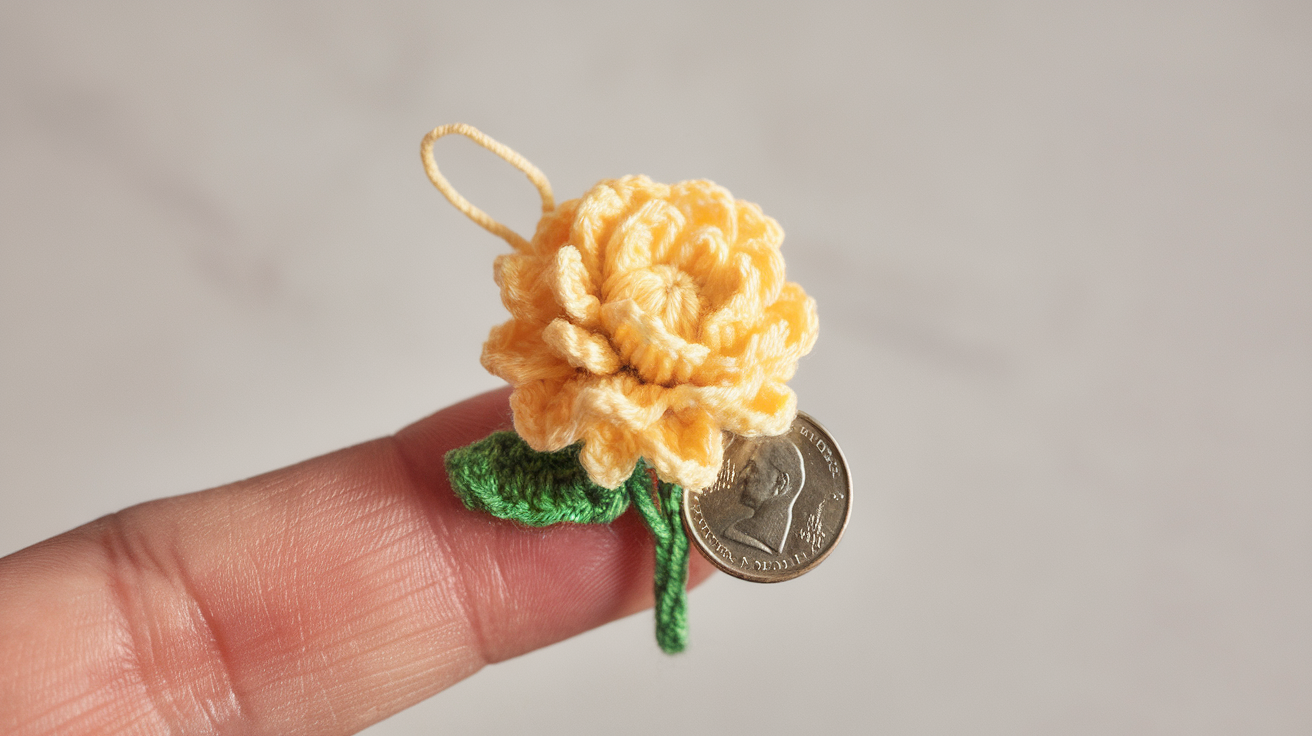 Mini Crochet Dahlia
