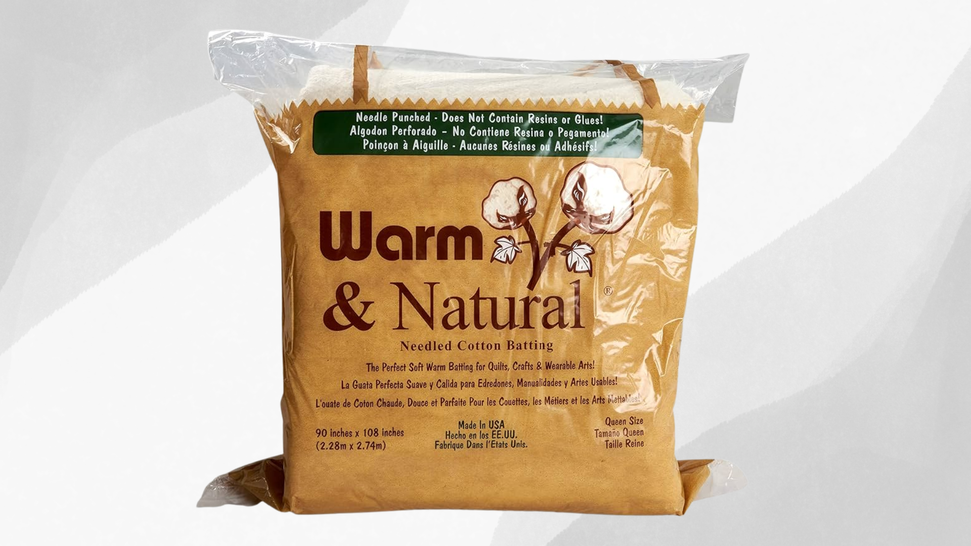 Warm and Natural Cotton Batting Sizes