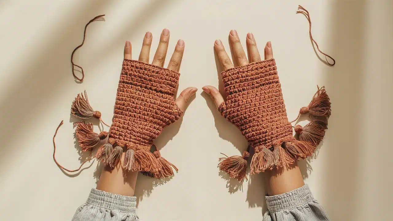 Boho Tassel Gloves