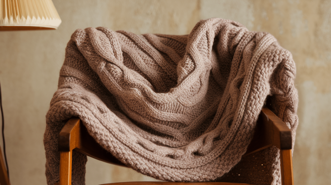 Cable Knit Shawl