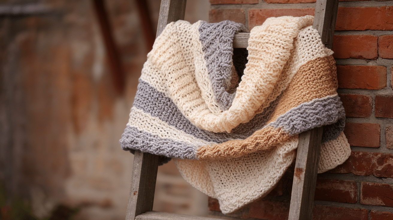 Chunky Knit Prayer Shawl