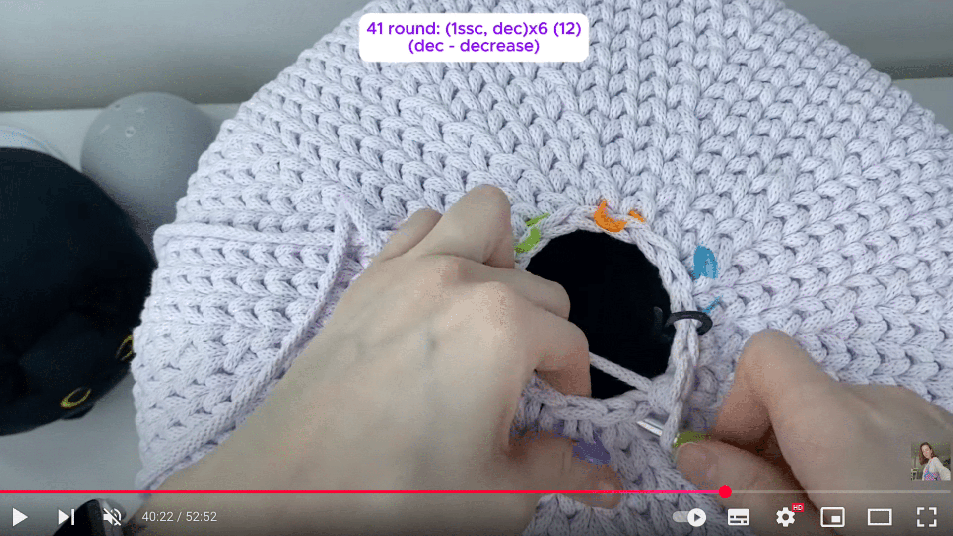 Crochet a Cat Cave Pattern for Free (6)