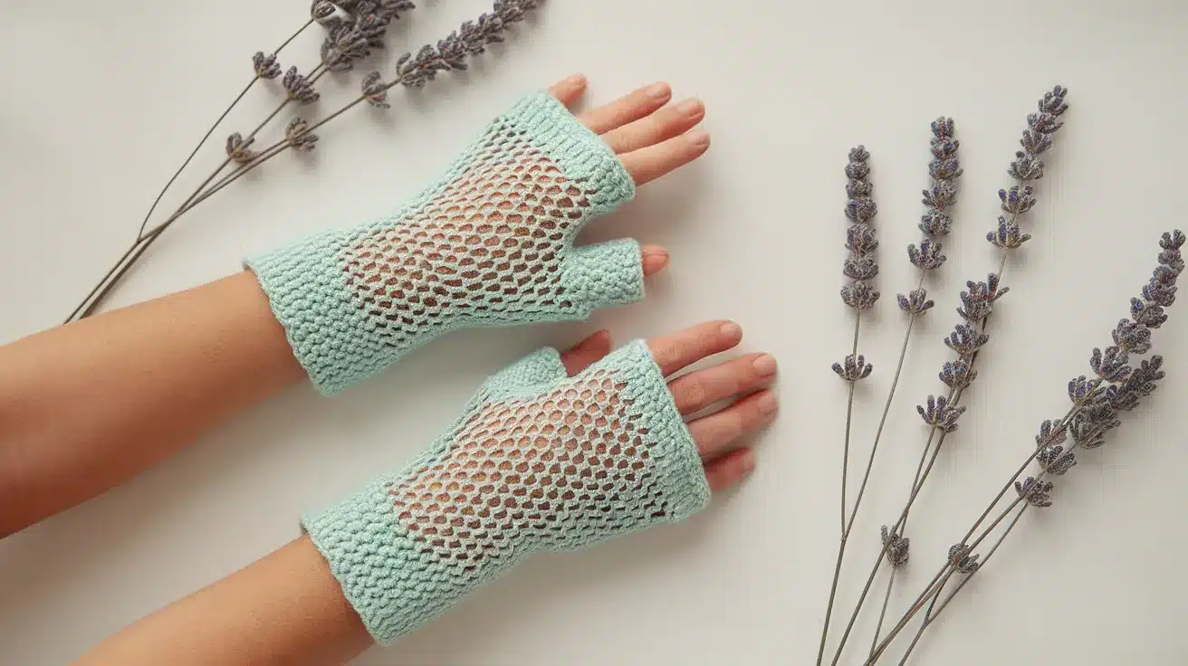 Crochet Mesh Gloves