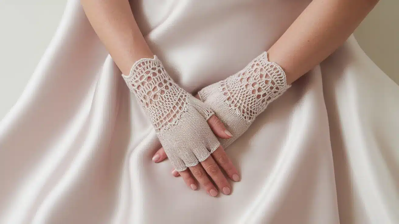 Cropped Lace Mitts