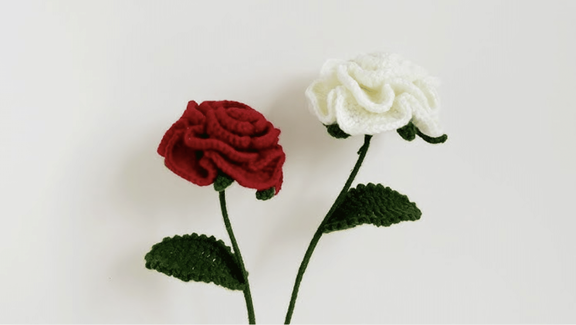 Elegant Rose crochet knitted flower