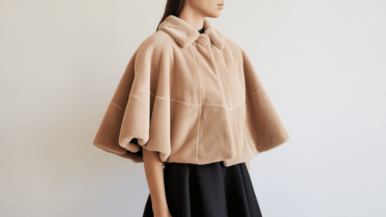 Faux fur capelet