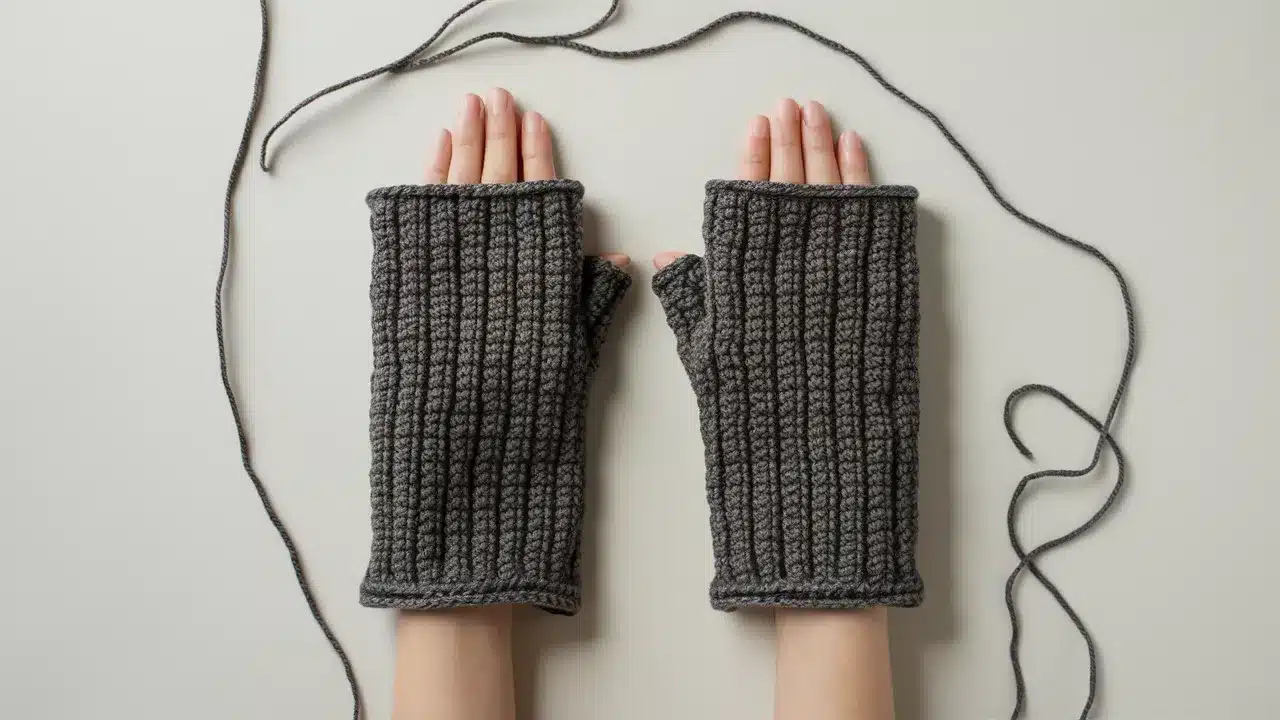 Faux Knit Look Glove