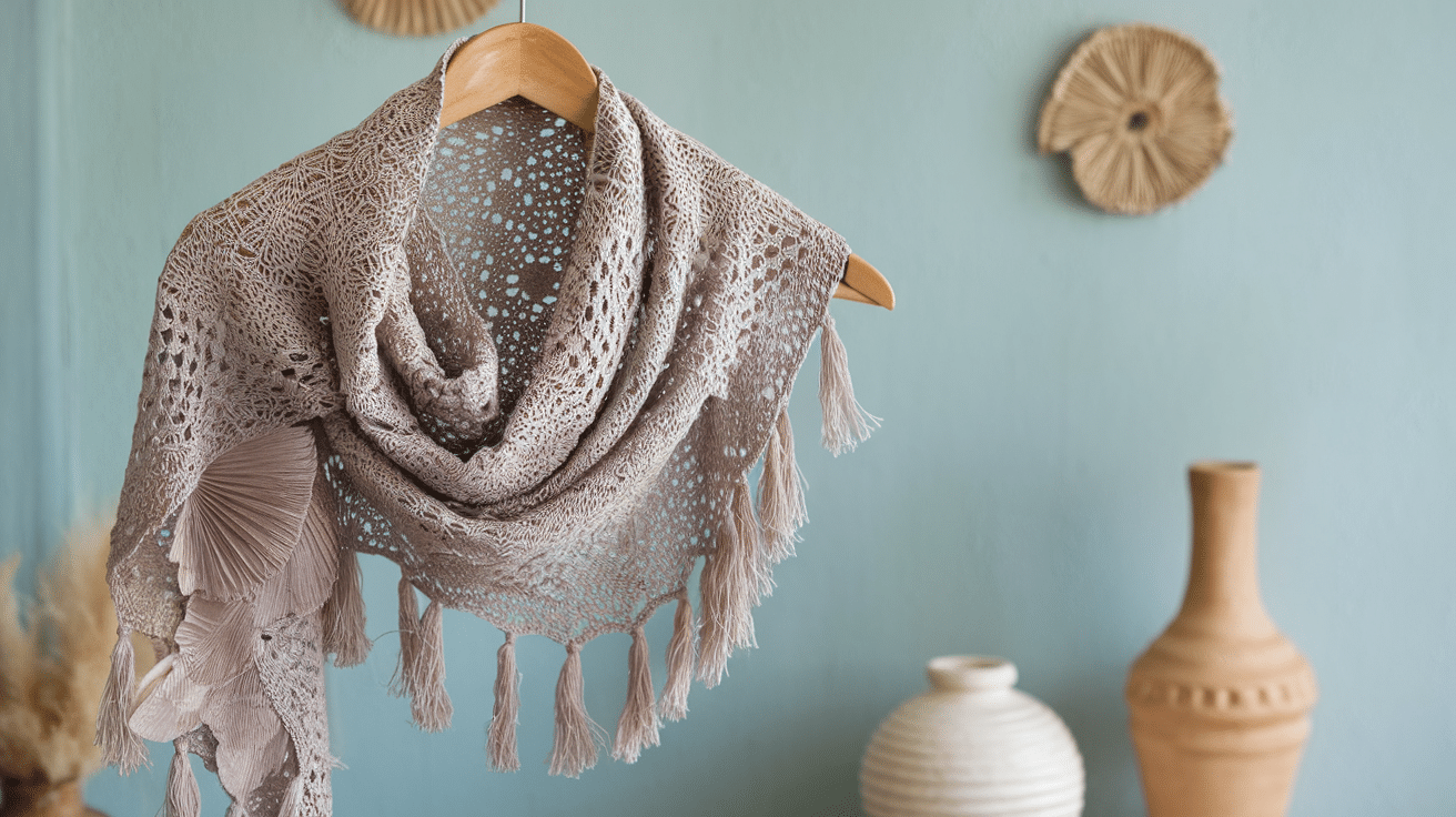 Feather and Fan Shawl