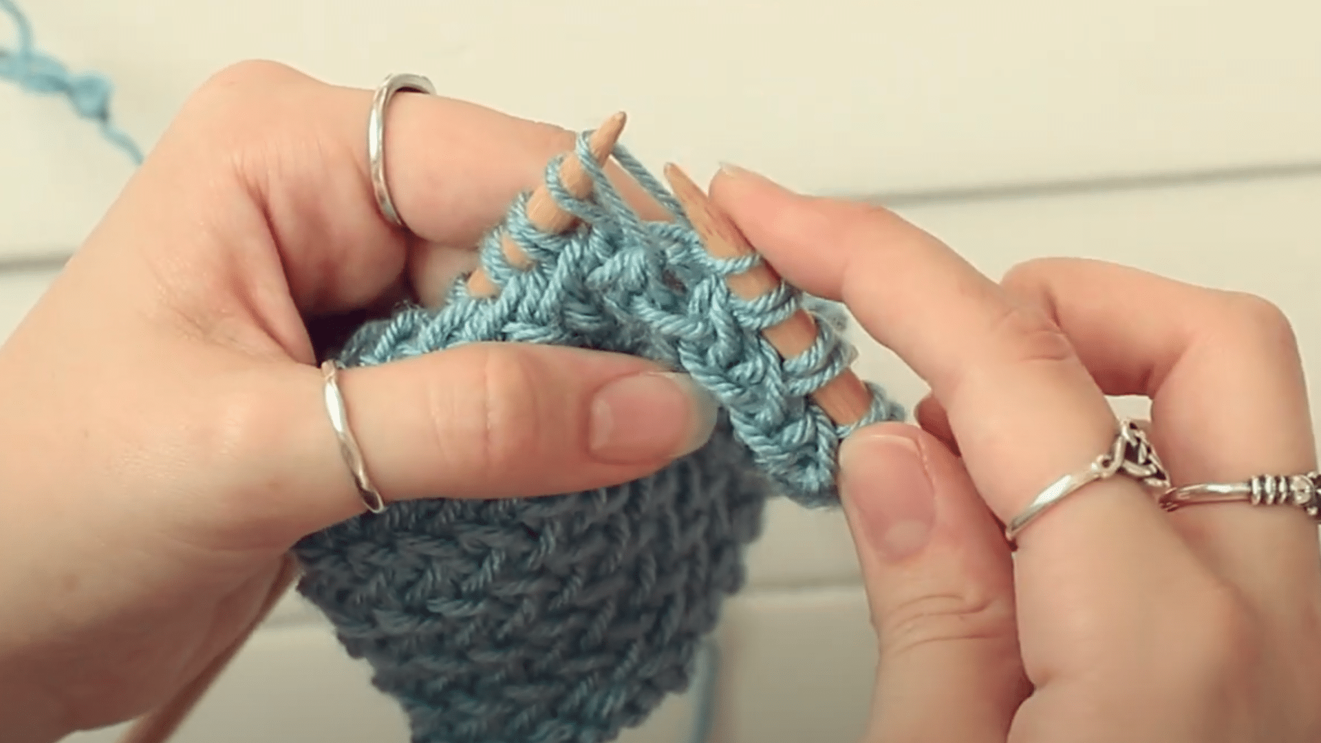 _Insert Needle into Slipped Stitch
