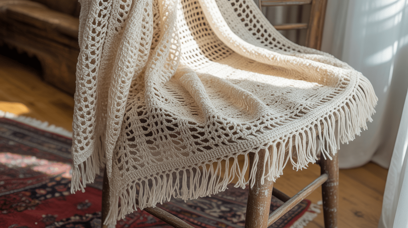 Lattice Work Shawl