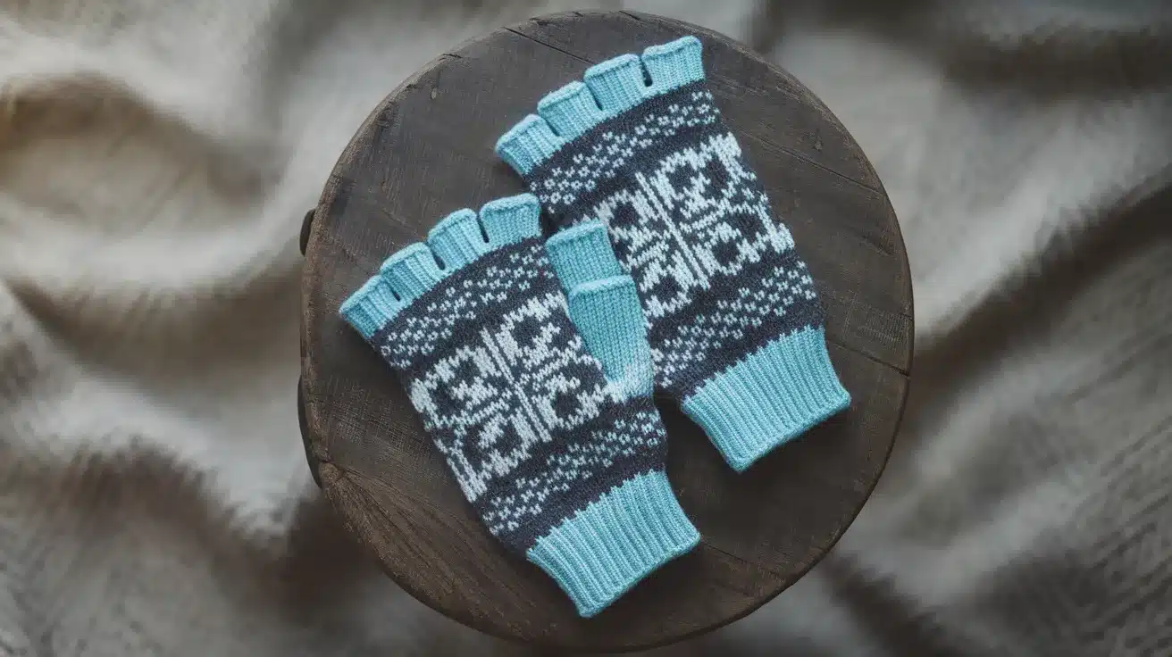 Snowfall Fingerless Gloves