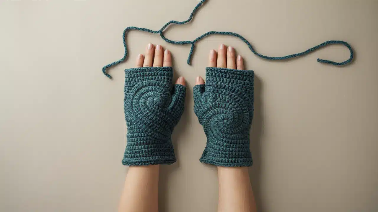 Spiral Stitch Gloves