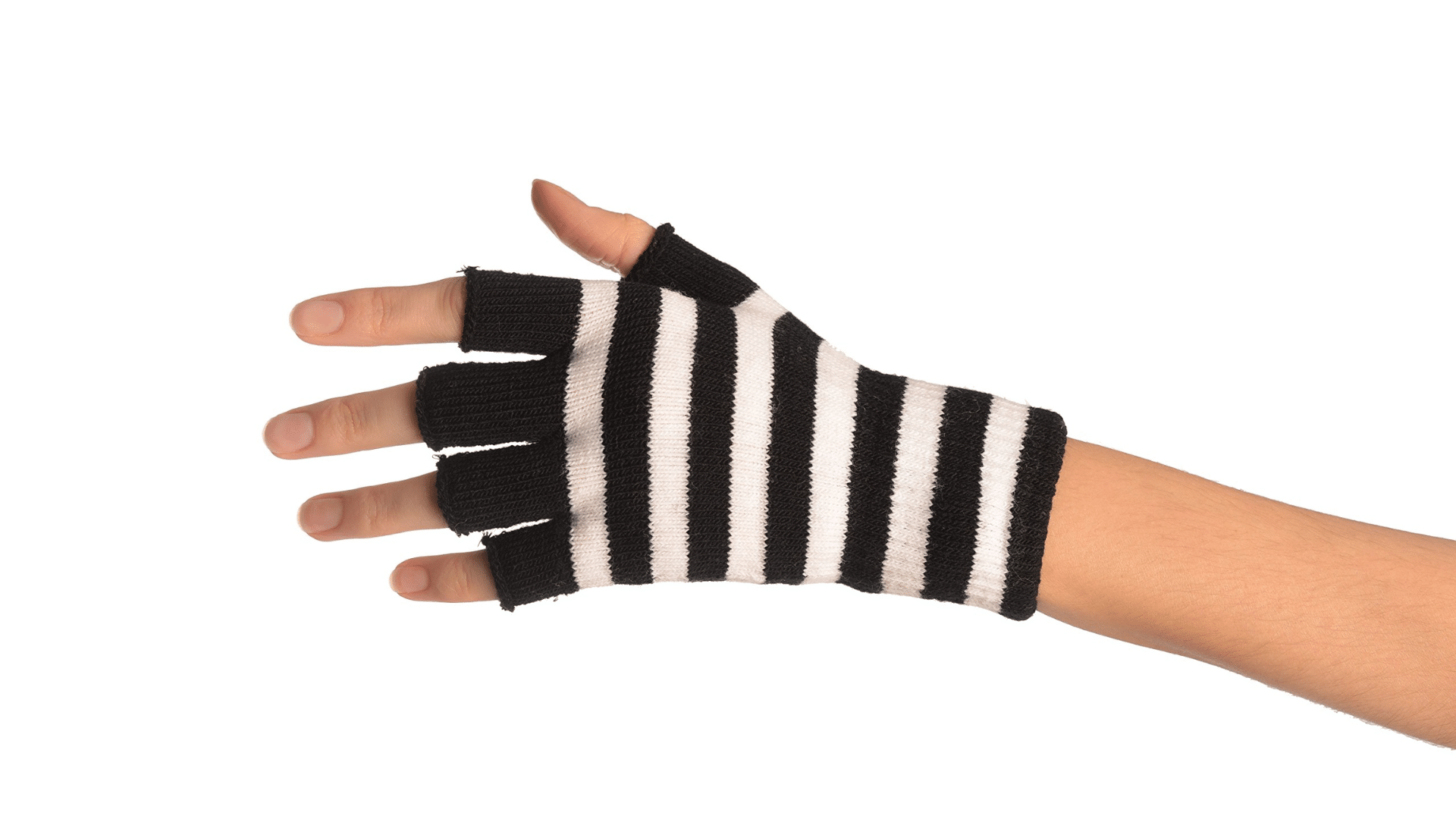 Striped Color Block Gloves