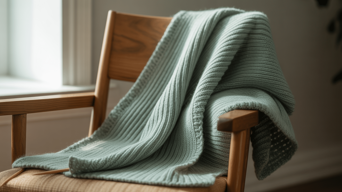 Textured Ribbed Shawl