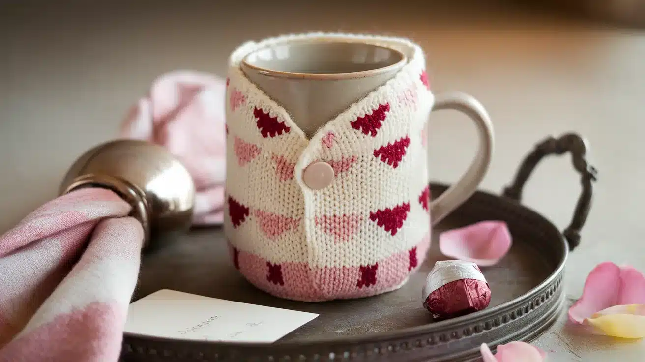 Valentine Heart Mug Cozy