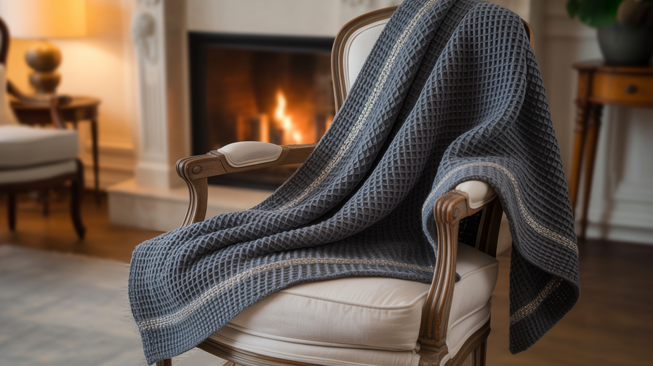 Waffle Knit Shawl