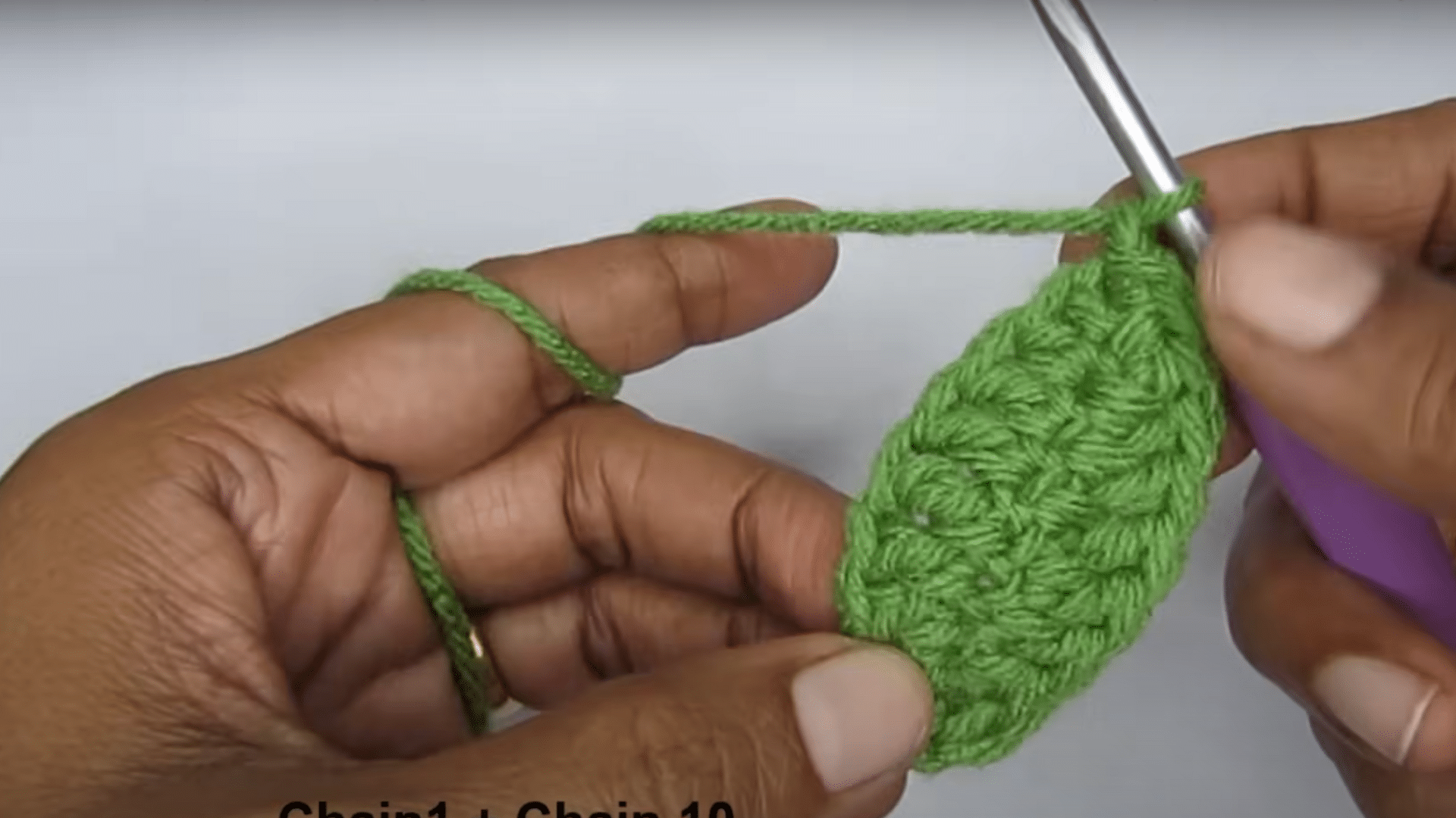 Work on the Leaves crochet sprout