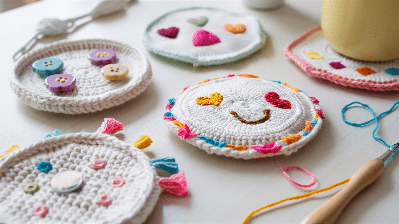 crochet coasters