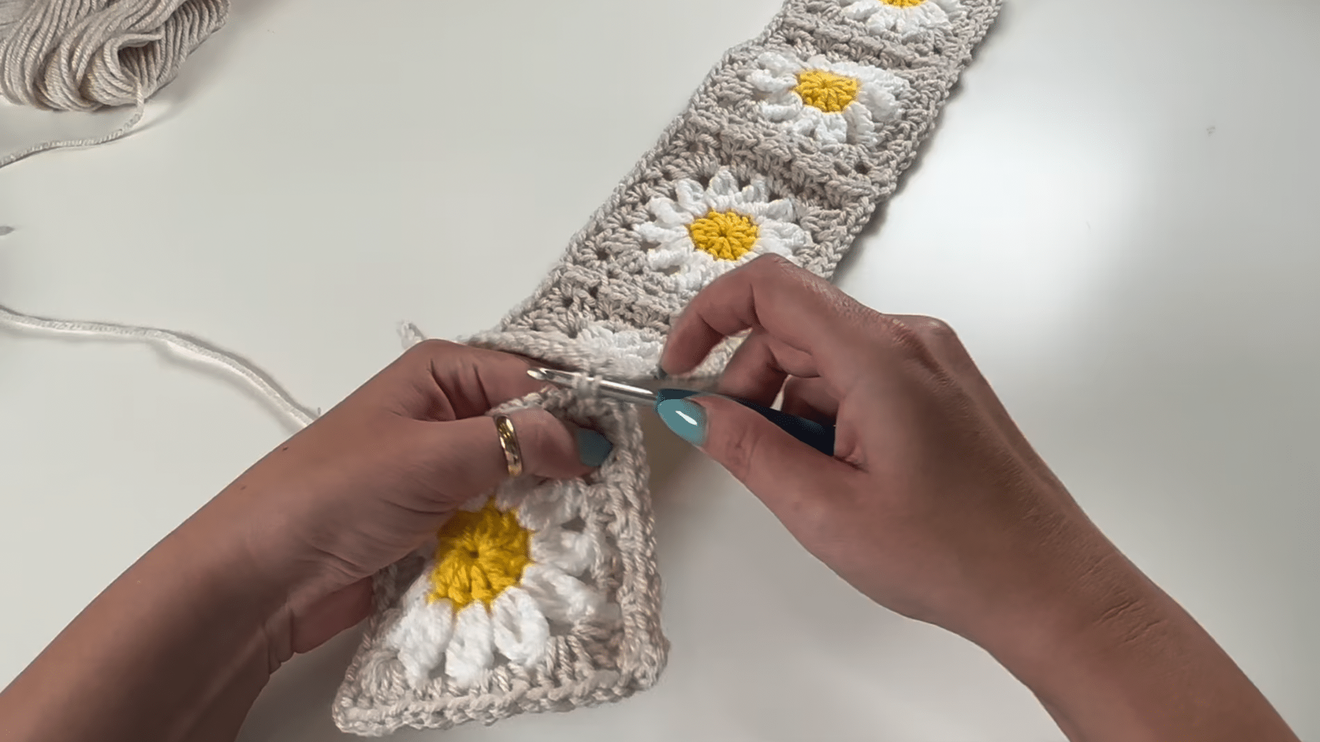 crochet flower hat pattern free-join granny squares