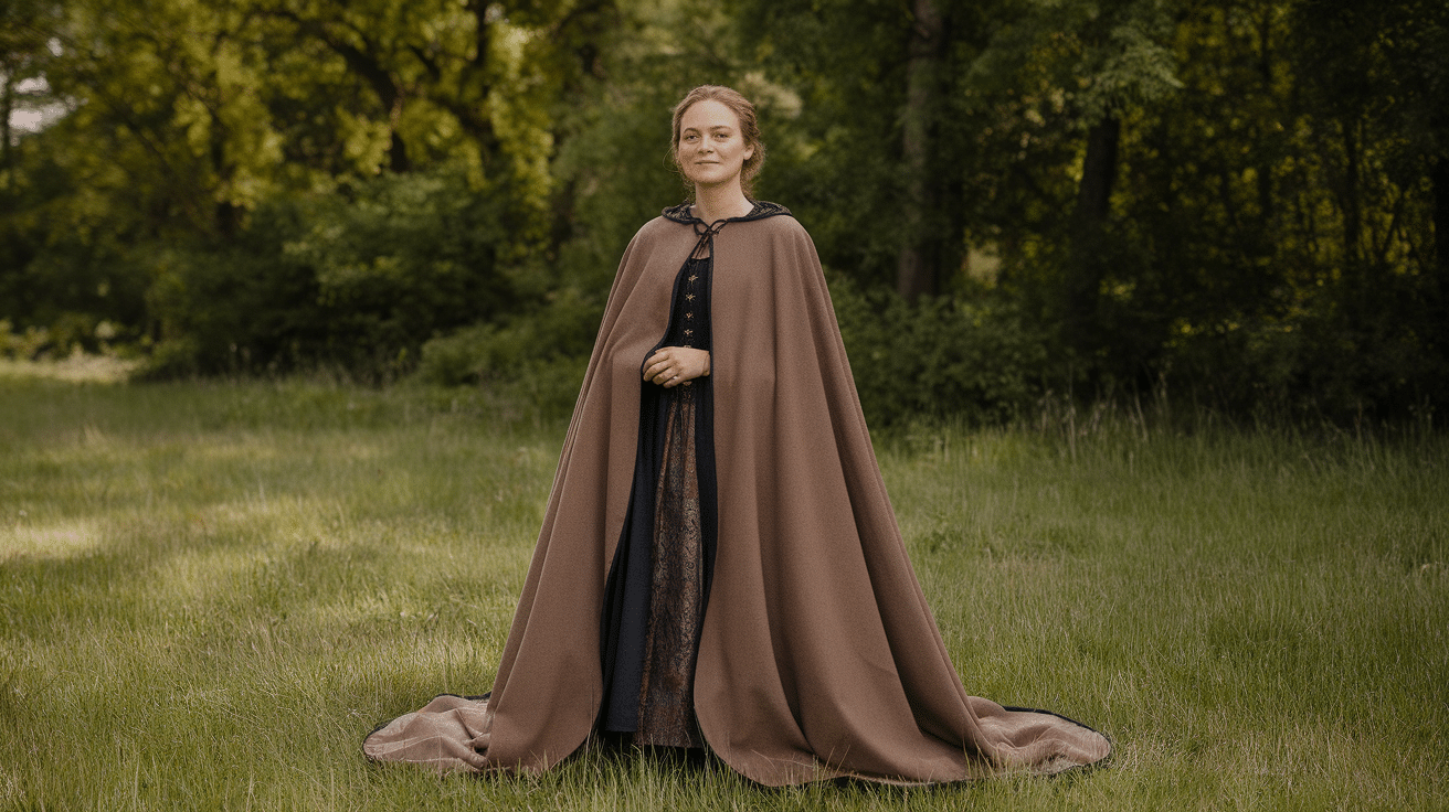 medieval circle cloak