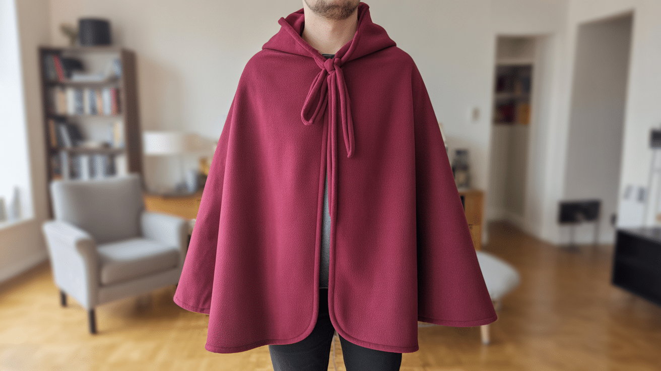 no-sew fleece cloak